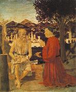 Piero della Francesca St Jerome and a Donor oil painting picture wholesale